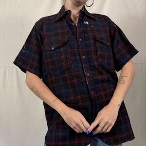 Vintage Pendleton Wool Flannel Shirt – 1950s-60s PaintSplattered Workwear Cutoff